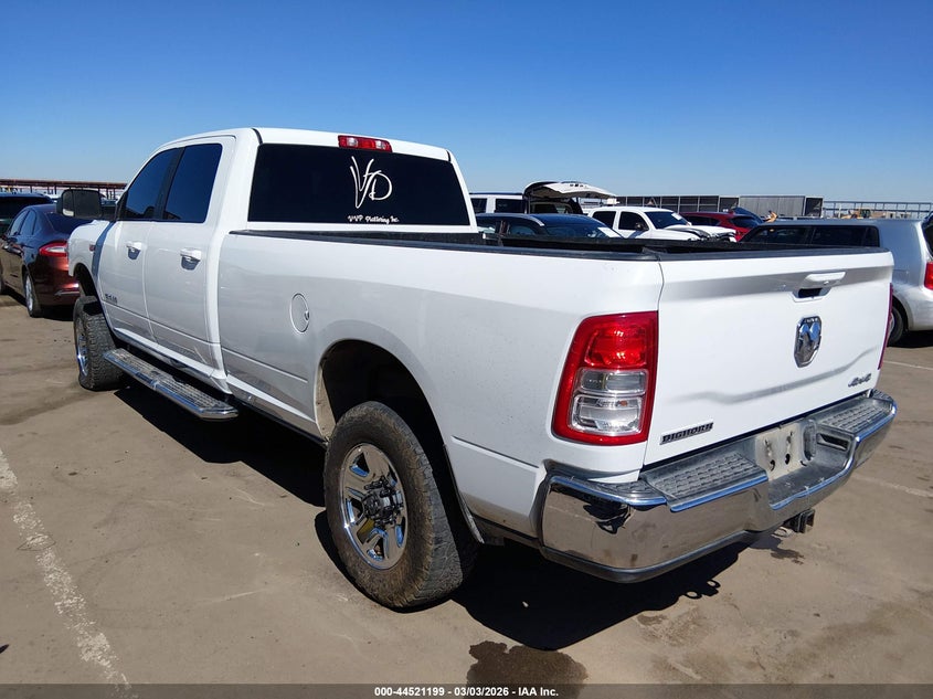 Vin: 3c6ur5jj5lg188095, lot: 45017960, ram 2500 big horn  4x4 8' box 20203