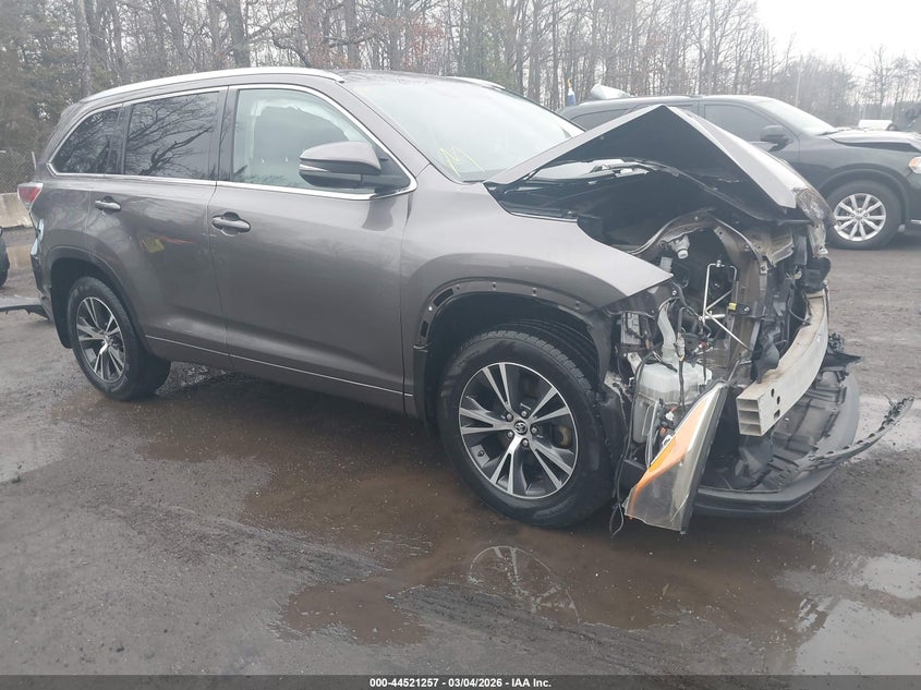 Vin: 5tdjkrfh1gs233991, lot: 45018018, toyota highlander xle v6 2016 img_1