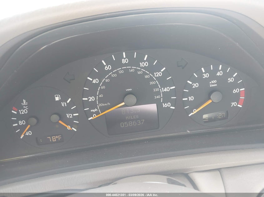 2003 Mercedes-Benz Clk 320 VIN: WDBLK65G63T143746 Lot: 44521351