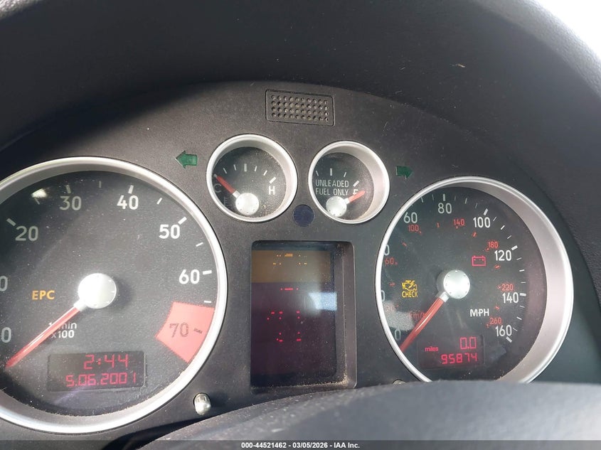 2001 Audi Tt VIN: TRUUT28N411011024 Lot: 44521462