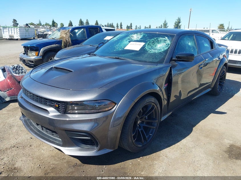 Vin: 2c3cdxgj2ph650693, lot: 45018351, dodge charger scat pack widebody 20232