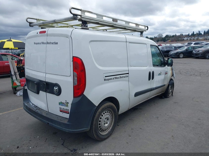 Vin: zfberfab4h6d96155, lot: 45018402, ram promaster city tradesman 20174