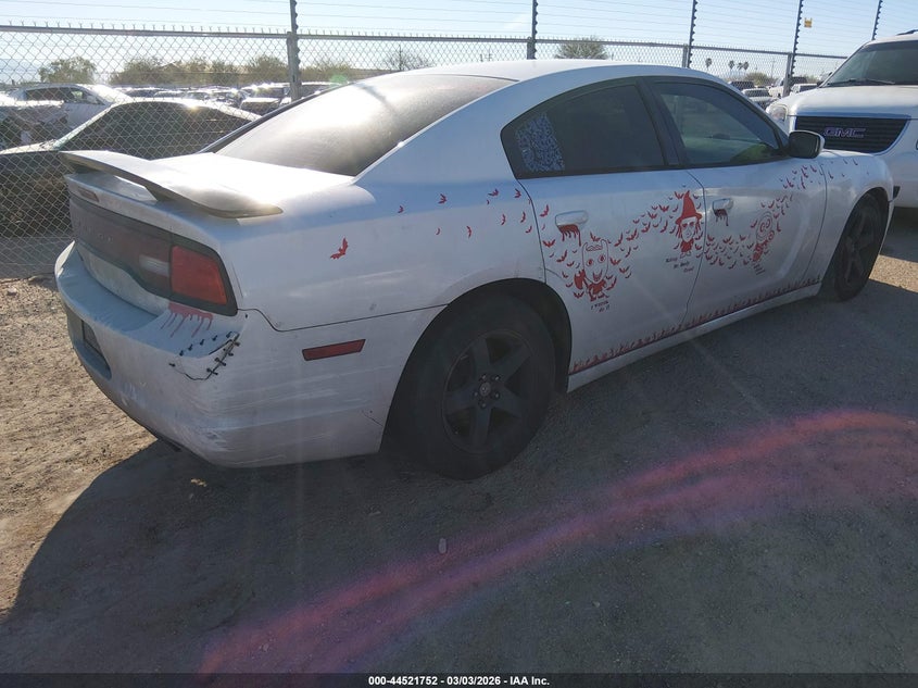 Vin: 2c3cdxbg3dh705644, lot: 45018513, dodge charger se 20134