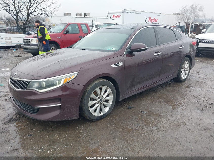 2016 Kia Optima Ex 5XXGU4L35GG005980 photo 1