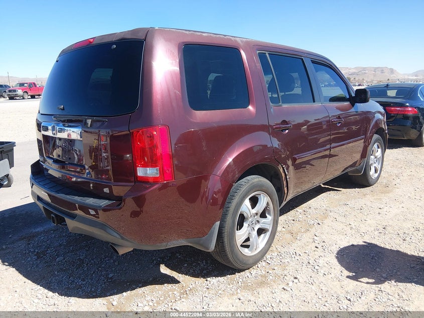 2012 Honda Pilot 3.5 Ex-L brown Lot 111044522094 Vin 5FNYF3H53CB028643
