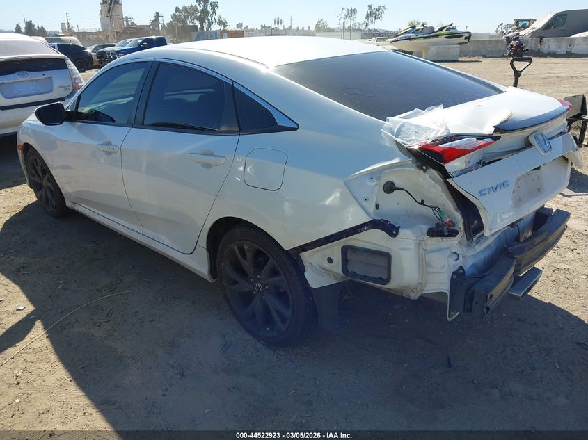2019 HONDA CIVIC SEDAN 2.0L I-4 DOHC, VVT, 158HP