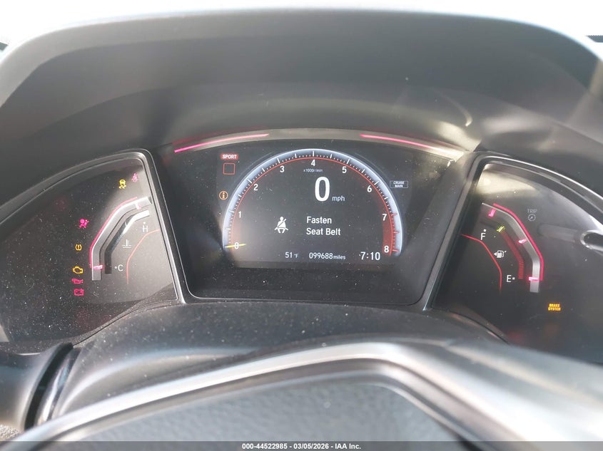 2019 Honda Civic Type R Touring VIN: SHHFK8G72KU203867 Lot: 44522985