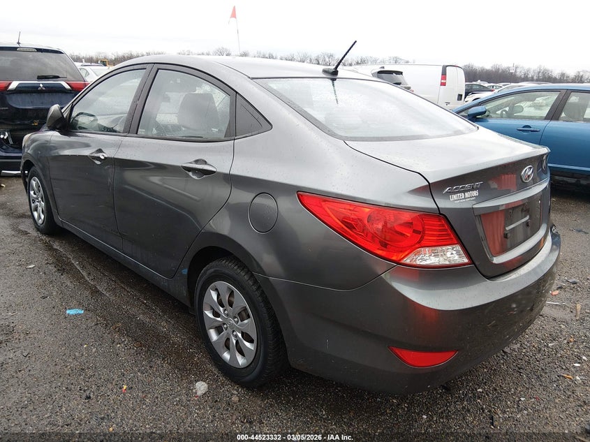2014 HYUNDAI ACCENT SEDAN 1.6L I-4 DI, DOHC, VVT, 138HP