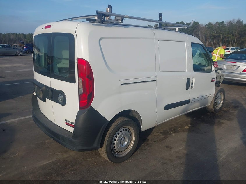 Vin: zfberfab7h6e19024, lot: 45021780, ram promaster city tradesman 20174