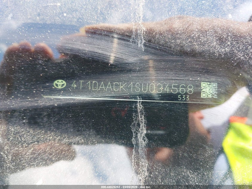 VIN 4T1DAACK1SU034568 2025 TOYOTA CAMRY SE