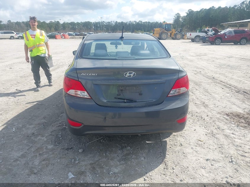 2012 Hyundai Accent 1.6 Gls grey Lot 111044525261 Vin KMHCT4AE9CU242736