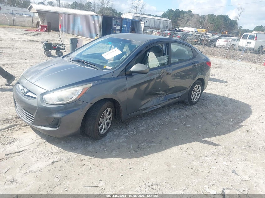 2012 Hyundai Accent 1.6 Gls grey Lot 111044525261 Vin KMHCT4AE9CU242736
