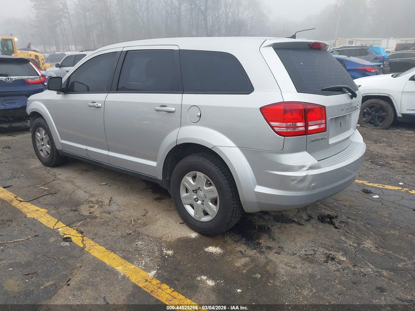 2012 Dodge Journey 2.4 Se/Avp silver Lot 111044525266 Vin 3C4PDCAB5CT204210