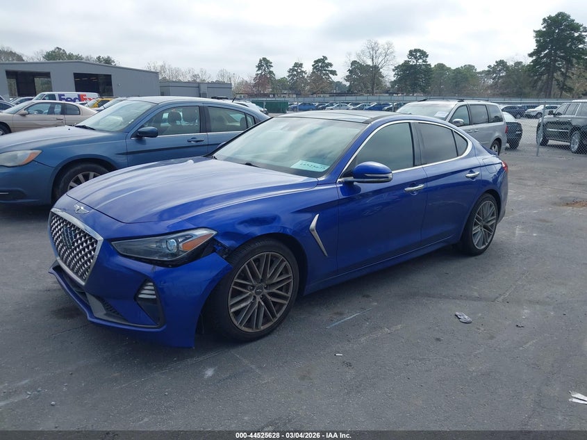 Vin: kmtg34la4mu074216, lot: 45022419, genesis g70 2.0t rwd 20212