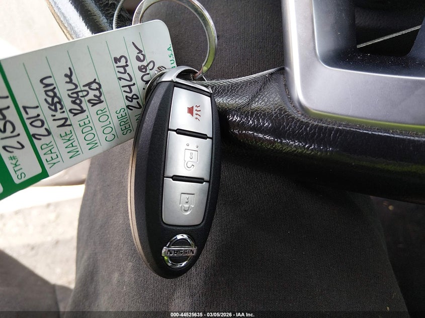 2017 Nissan Rogue Sl VIN: JN8AT2MV4HW284243 Lot: 44525635