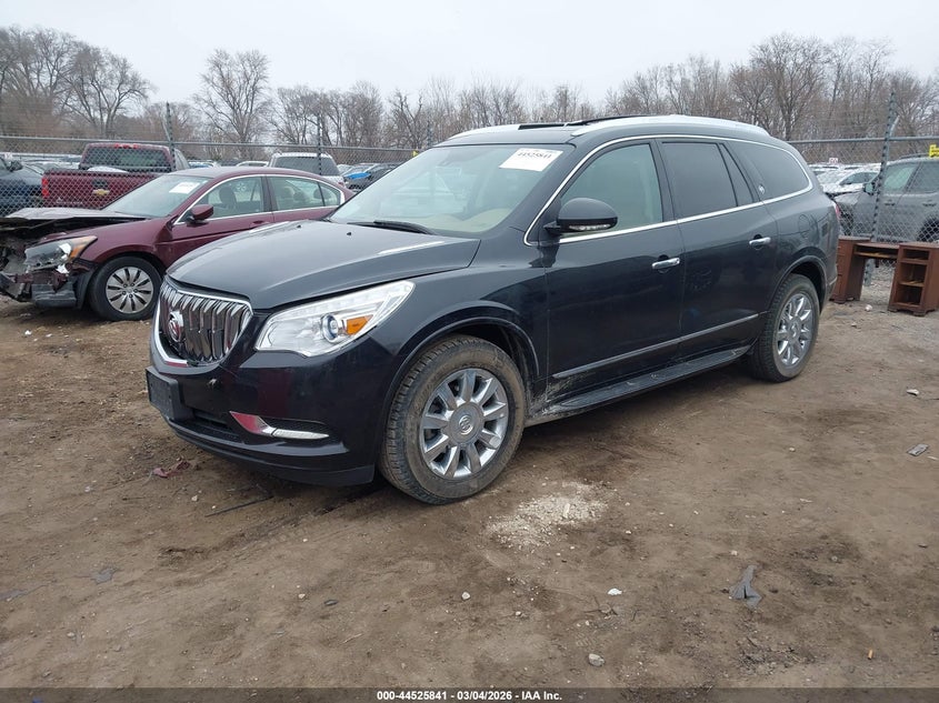 5GAKRBKD2EJ254936 2014 Buick Enclave 3.6 Leather black