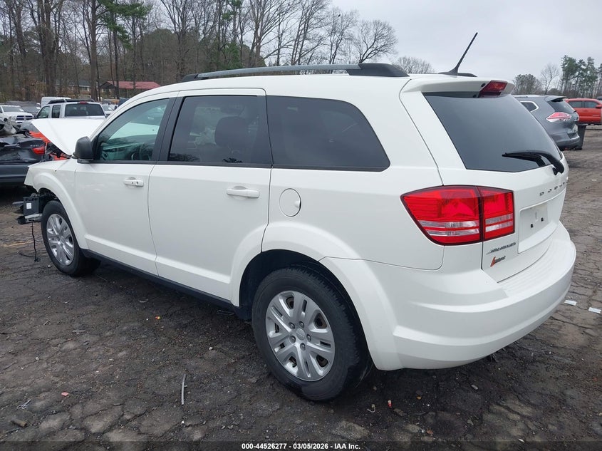 Vin: 3c4pdcab6ht709261, lot: 45023068, dodge journey se 20173