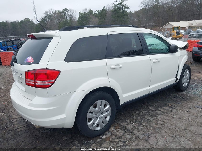 Vin: 3c4pdcab6ht709261, lot: 45023068, dodge journey se 20174