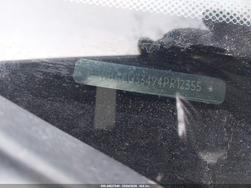 2004 BMW 325Xi VIN: WBAEU33494PR12355 Lot: 44527046