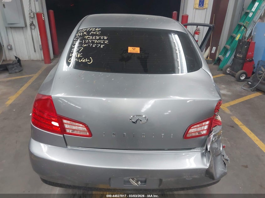 2004 Infiniti G35 VIN: JNKCV51E54M617378 Lot: 44527817