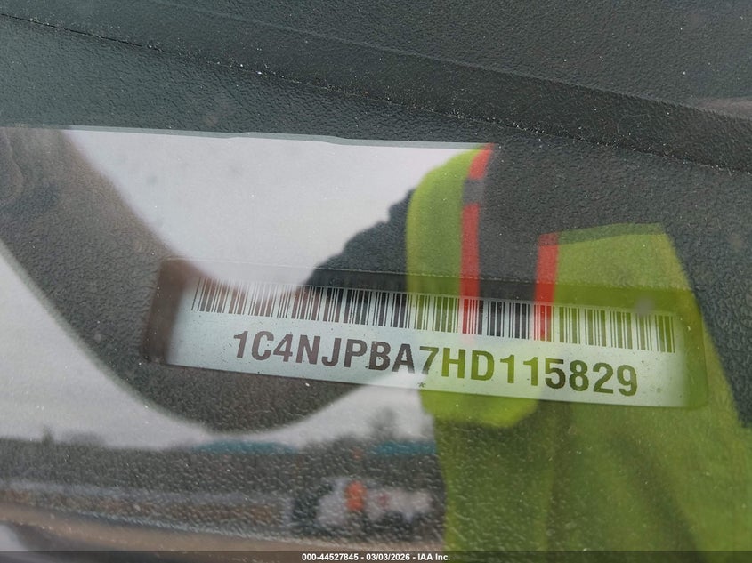 2017 Jeep Patriot Sport Fwd VIN: 1C4NJPBA7HD115829 Lot: 44527845