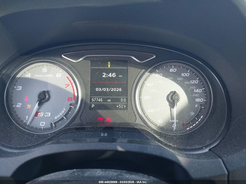 2015 Audi S3 2.0T Premium Plus VIN: WAUBFGFF9F1098554 Lot: 44528569