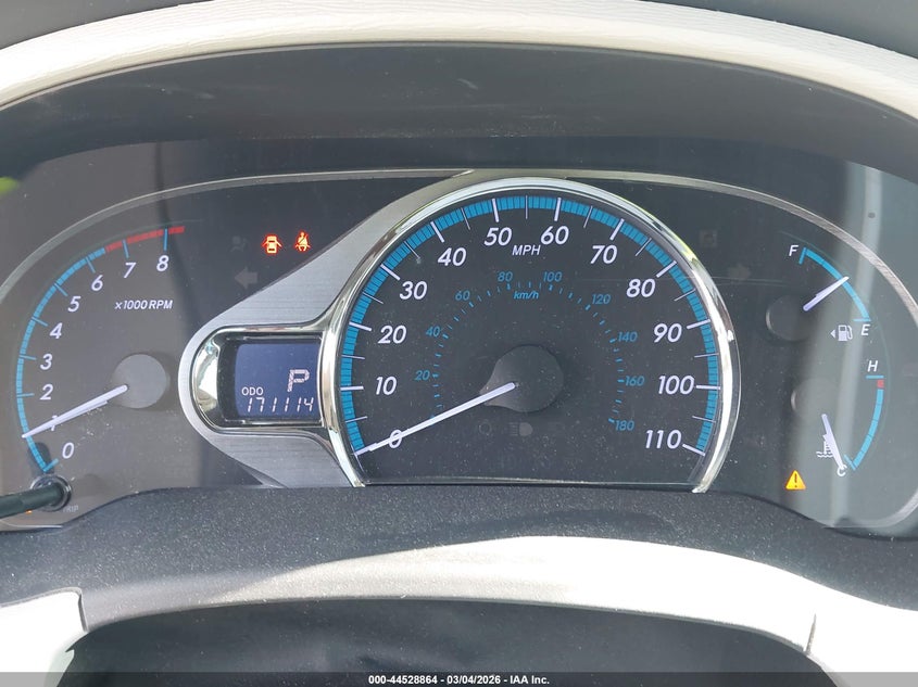 2013 TOYOTA SIENNA VAN 3.5L V-6 DOHC, VVT, 266HP