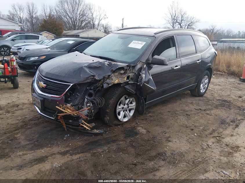 Vin: 1gnkvfkd0fj171757, lot: 45026341, chevrolet traverse ls 20152