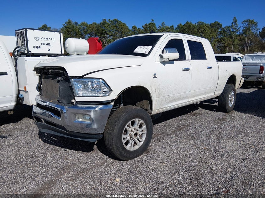 2014 Ram 3500 Ram Longhorn Limited white Lot 111044530602 Vin 3C63R3NL6EG252739