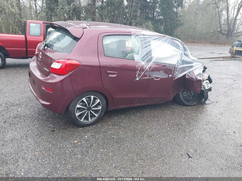 Vin: ml32a3hj1jh001829, lot: 45028023, mitsubishi mirage es 20184