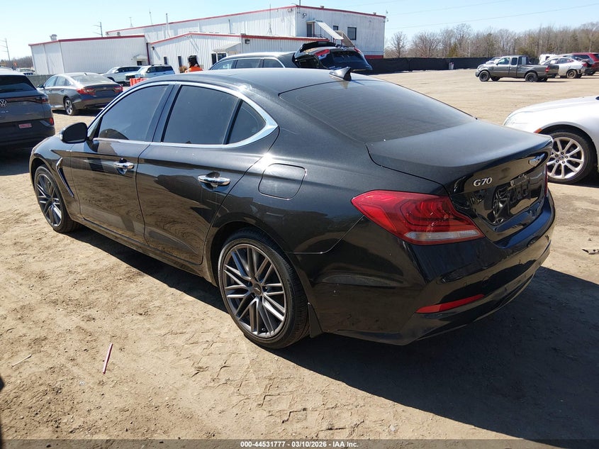 Vin: kmtg34laxku013367, lot: 45028568, genesis g70 2.0t advanced 20193