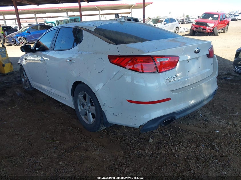 Vin: 5xxgm4a78eg317066, lot: 45028749, kia optima lx 20143