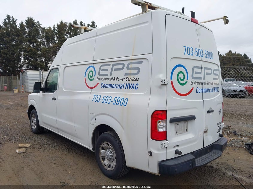 2017 Nissan Nv Cargo Nv2500 Hd Sv V6