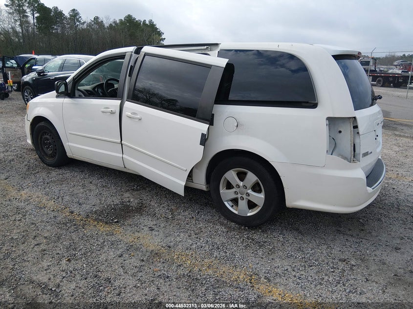 2012 Dodge Caravan 3.6 Grand Se/Avp white Lot 111044532313 Vin 2C4RDGBG5CR405649