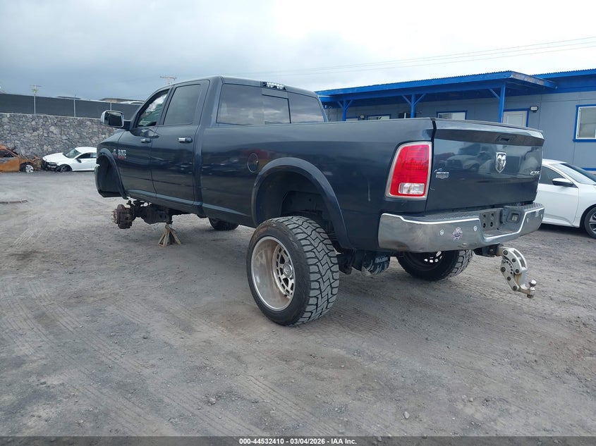 2018 Ram 3500 Ram Laramie 4X4 8' Box grey Lot 111044532410 Vin 3C63R3JLXJG103797