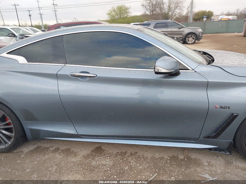 2017 Infiniti Q60 3.0T Red Sport 400 VIN: JN1FV7EKXHM610221 Lot: 44532466