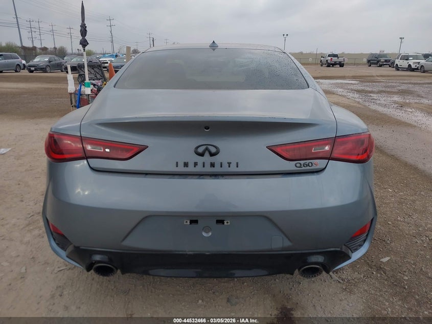 2017 Infiniti Q60 3.0T Red Sport 400 VIN: JN1FV7EKXHM610221 Lot: 44532466