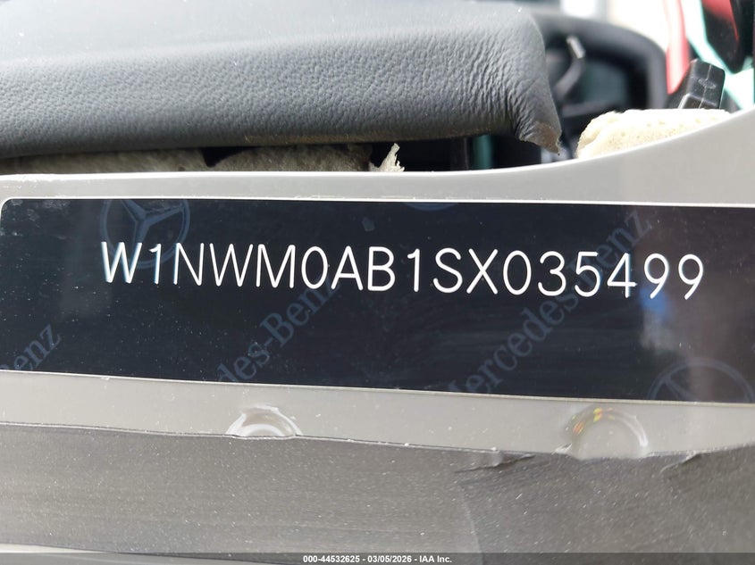 2025 Mercedes-Benz G 580E VIN: W1NWM0AB1SX035499 Lot: 44532625