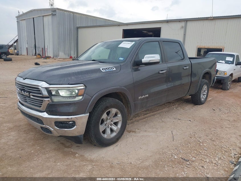 Vin: 1c6rrfrg0nn283369, lot: 45029844, ram 1500 laramie  4x4 6'4 box 20222