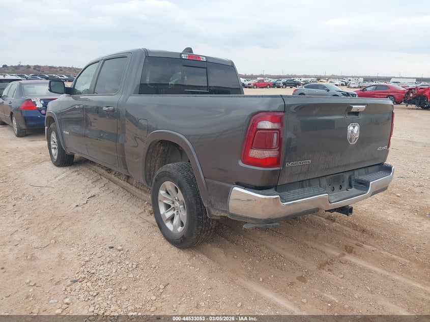 Vin: 1c6rrfrg0nn283369, lot: 45029844, ram 1500 laramie  4x4 6'4 box 20223