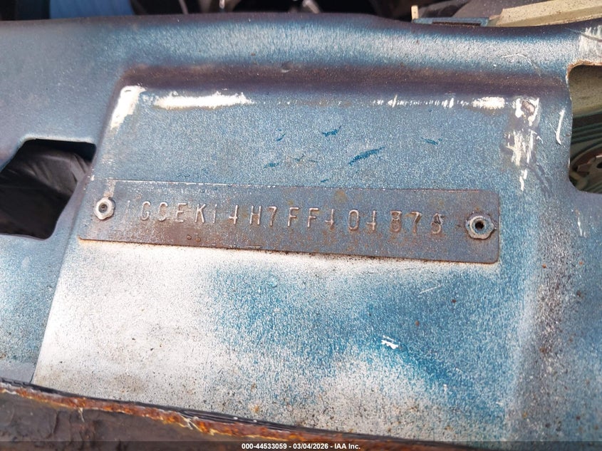 1985 Chevrolet K10 VIN: 1GCEK14H7FF404876 Lot: 44533059