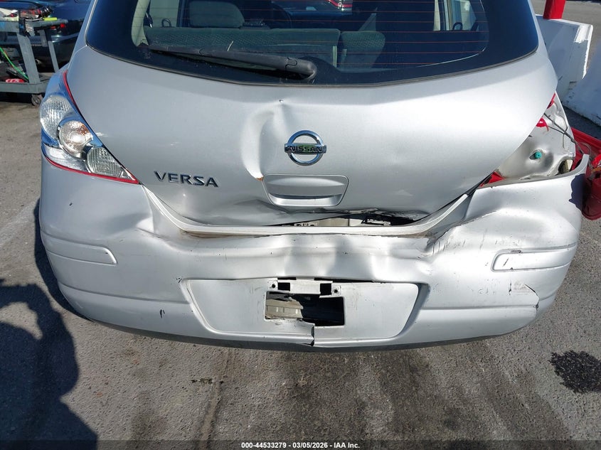 2012 Nissan Versa 1.8 1.8 S silver Lot 111044533279 Vin 3N1BC1CP6CK244122