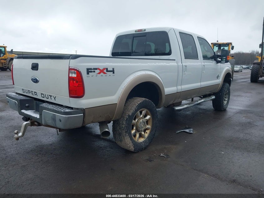 Vin: 1ft7w2bt8bea21166, lot: 45030190, ford f-250 lariat 20114