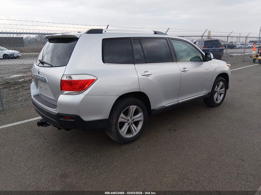 2012 Toyota Highlander 3.5 Limited silver Lot 111044533480 Vin 5TDYK3EH6CS059388