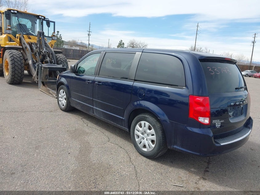 Vin: 2c4rdgbg1er355397, lot: 45030534, dodge grand caravan se 20143