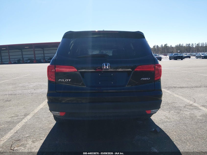 2017 Honda Pilot Ex-L VIN: 5FNYF6H59HB038439 Lot: 44533876