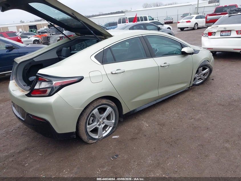 Vin: 1g1rc6s50hu108593, lot: 45031645, chevrolet volt lt 20174