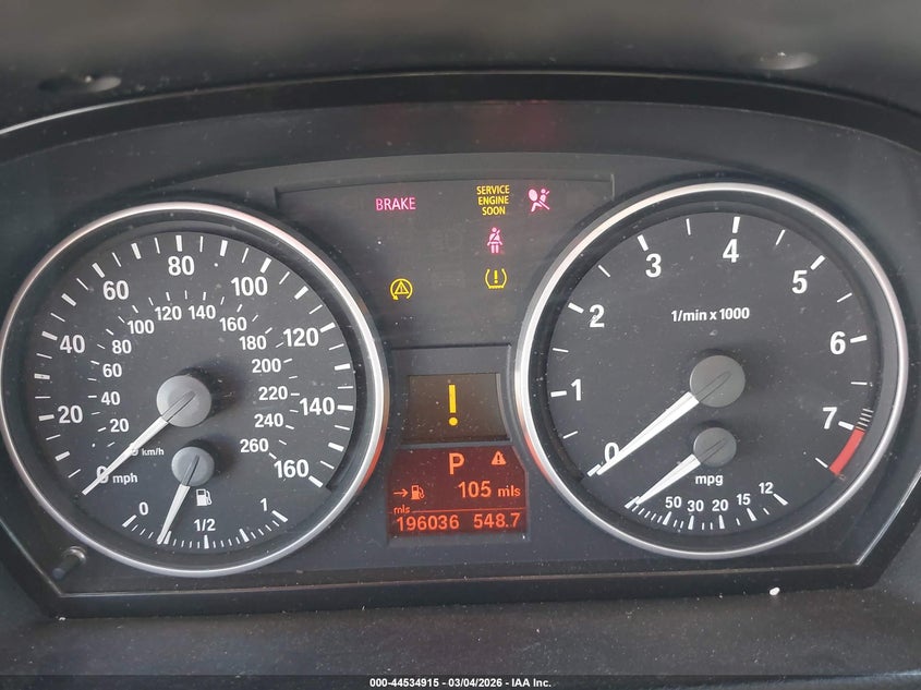 2007 BMW 328I VIN: WBAVC53577FZ80123 Lot: 44534915