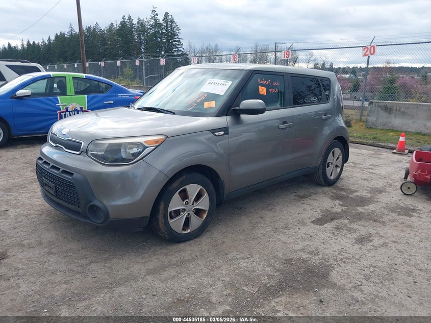 Vin: kndjn2a2xe7088619, lot: 45031976, kia soul 20142