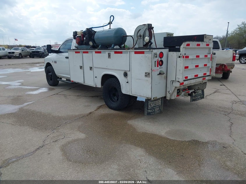 2012 Ram 3500 Ram Chassis St/Slt white Lot 111044535537 Vin 3C7WDSBL5CG133731